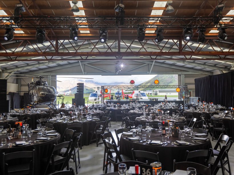 TomTom Productions Queenstown AV Production Glacier Hanger